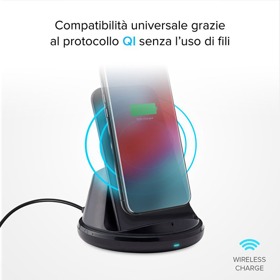 Caricatore Wireless con microfono e speaker