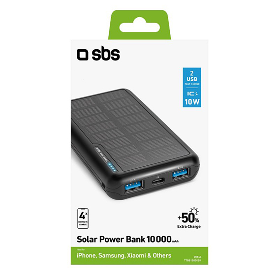 PowerBank 10.000 mAh - Solar Recharge