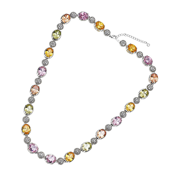 Collana con cubic zirconia colors