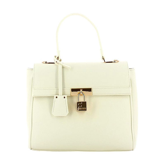 Borsa in ecopelle Kelly Bianca