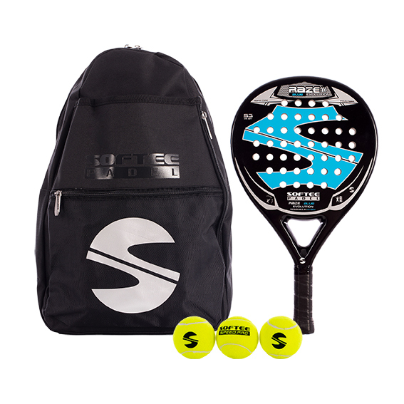 Set PADEL Racchetta-Zaino-Palline