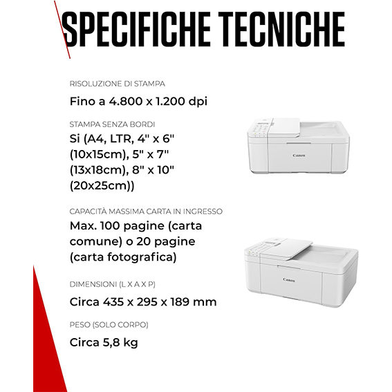 Stampante Multifunzione InkJet a colori Wi-Fi